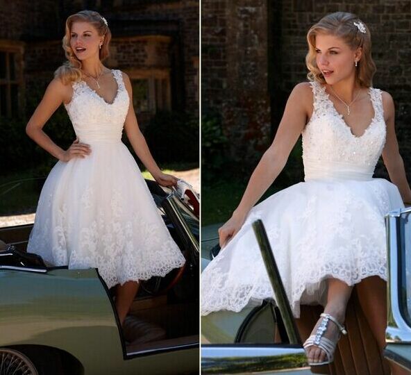 v neck wedding dresses and short wedding dresses