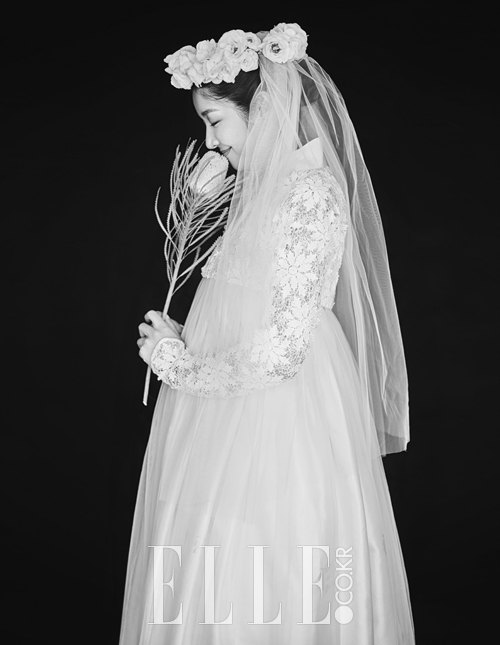 bride, kim bin woo, wedding dress and veil