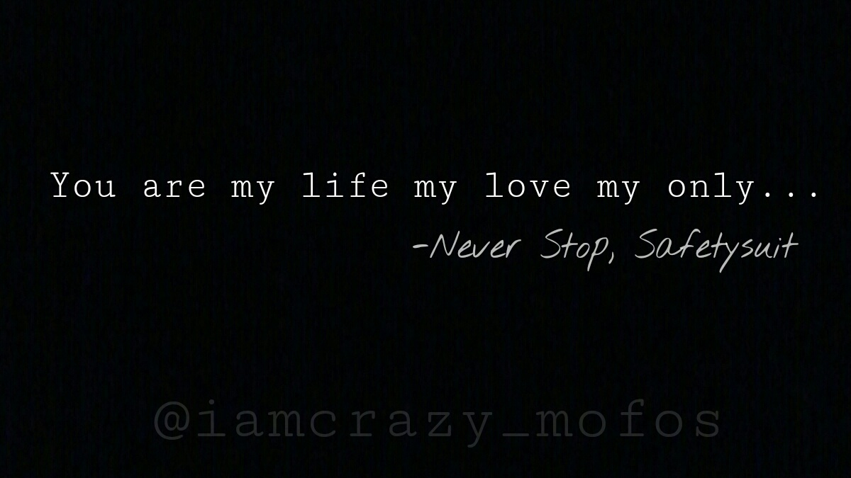 stop, song, love and never