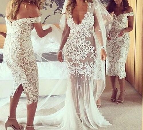 dress, model, couple and bride