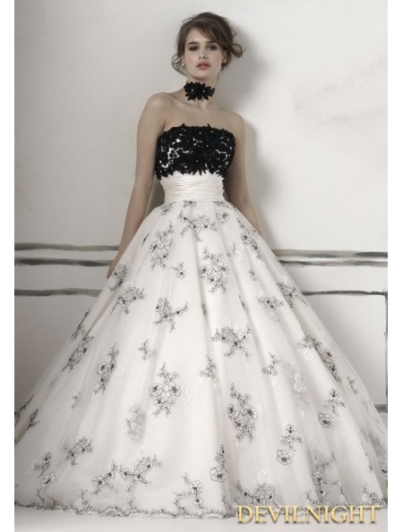 black wedding dress, romantic wedding dress and gothic wedding dress
