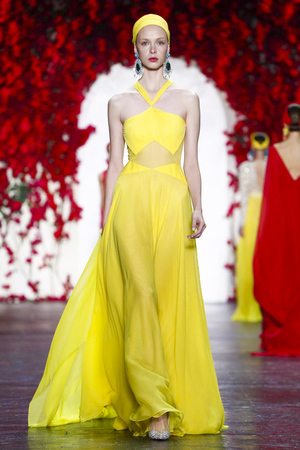 fashion week new york, red and dress