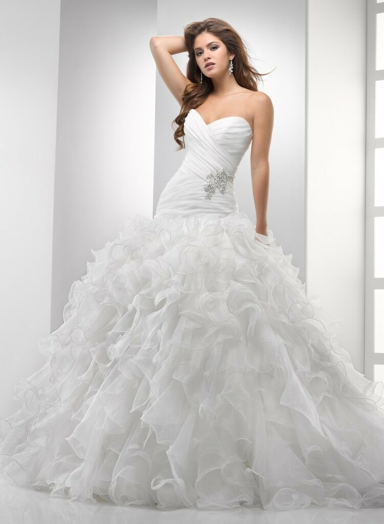 sweetheart, chic, strapless and organza