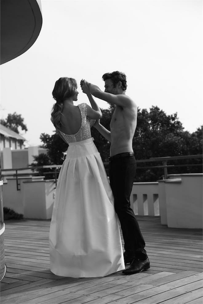 wedding dress, dress, lihi hod and bride