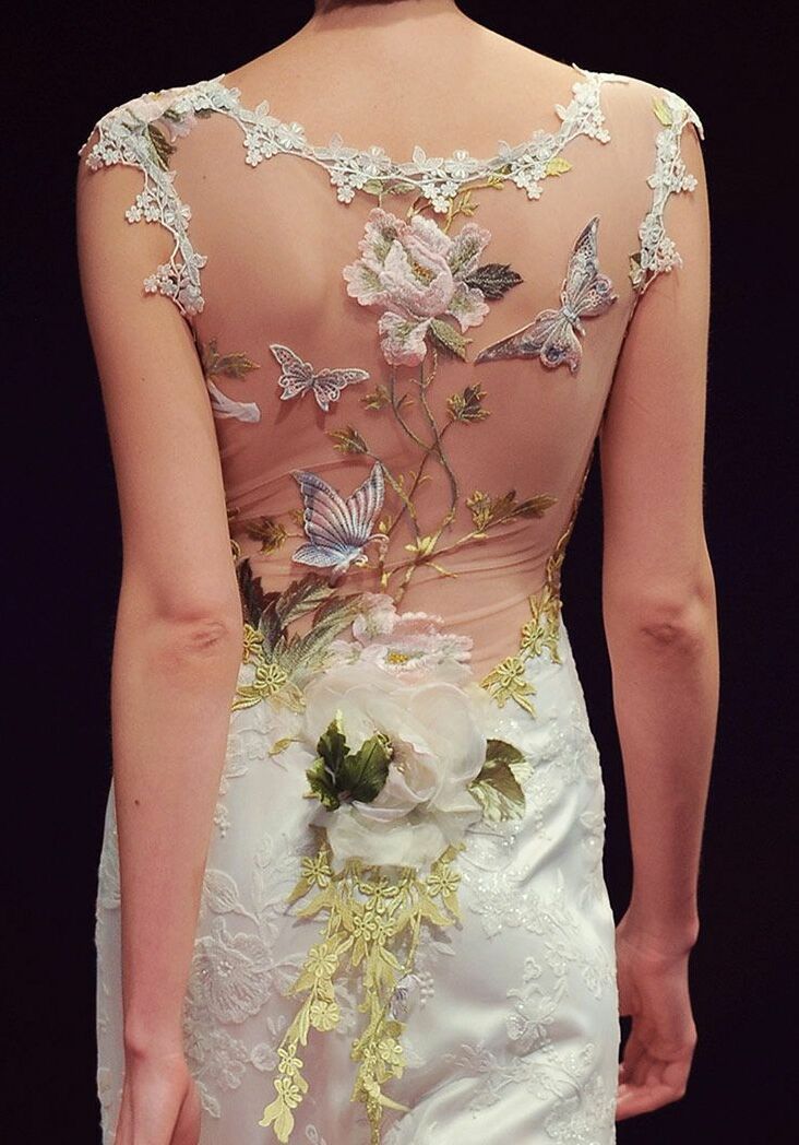 wedding dress, ladylike, claire pettibone and lace