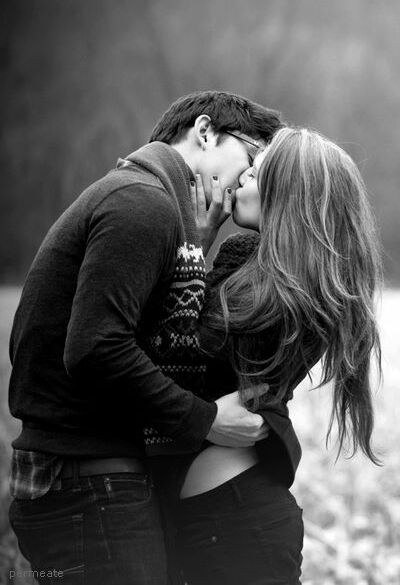 love, romantic and blackandwhite