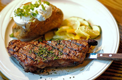 steak, main and food