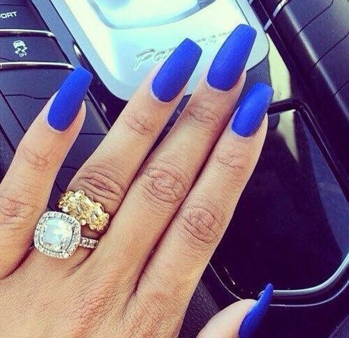 nails, ring, beautifull and ️bleu