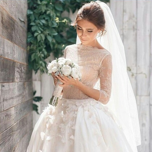 dress, flower, bride and beaty