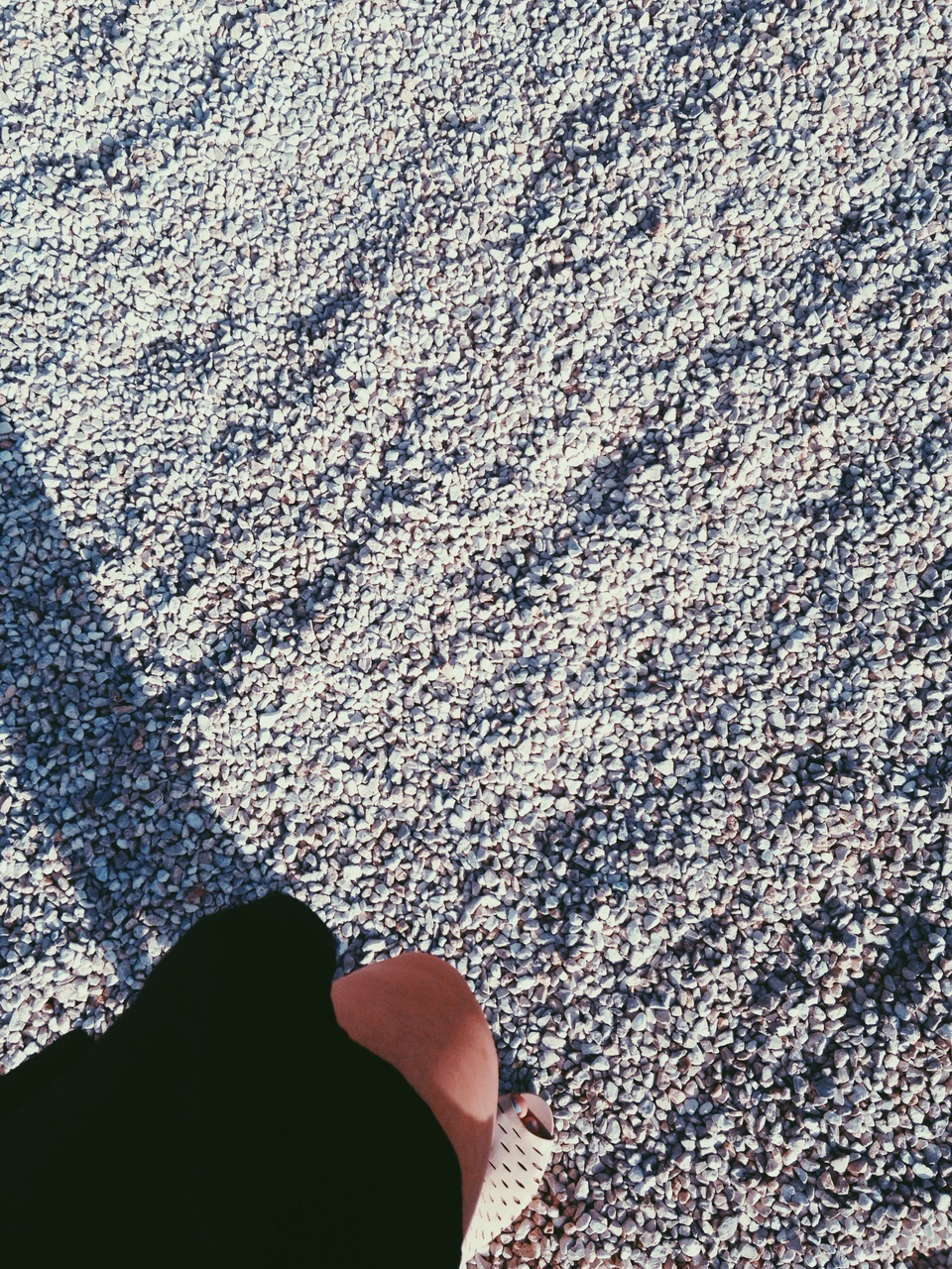 neutrals, shoes, pebbles and white
