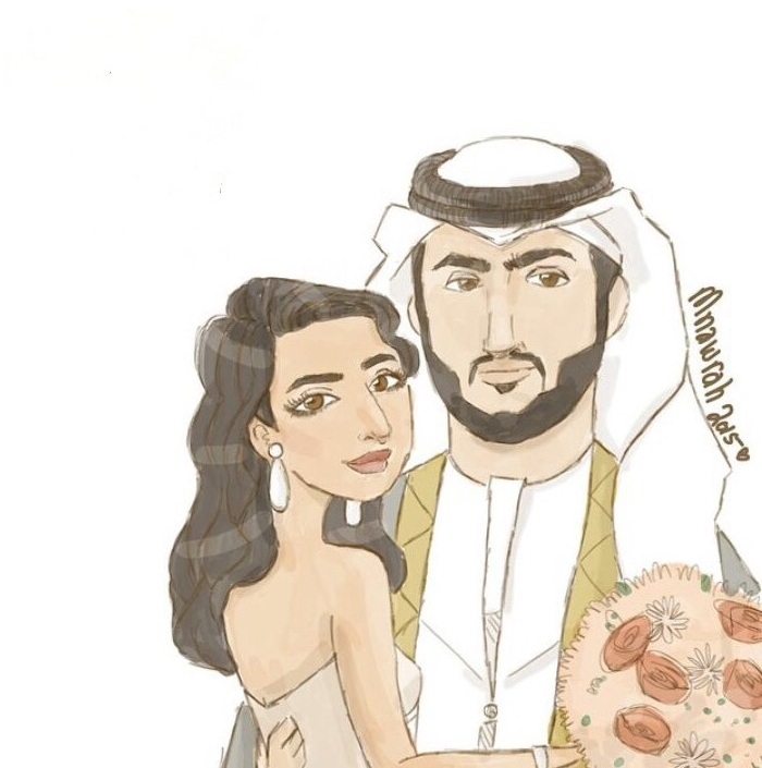 arabic, bride to be, art and mine