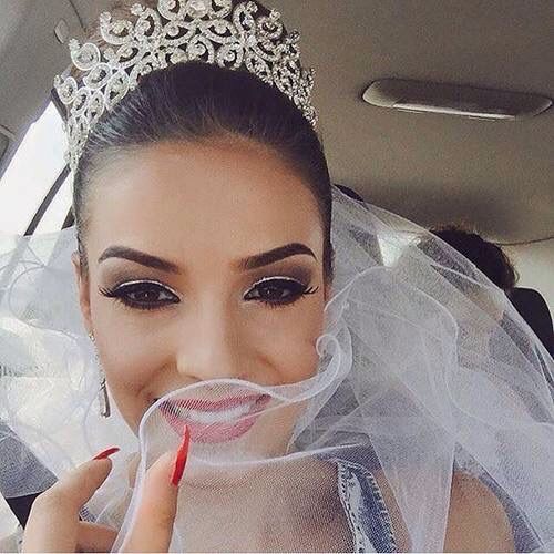 enjoy, makeup, bride and happiness