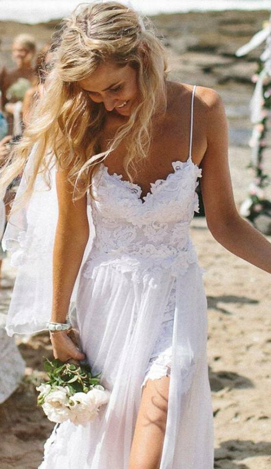 wedding dress, summer, Hot and beach wedding