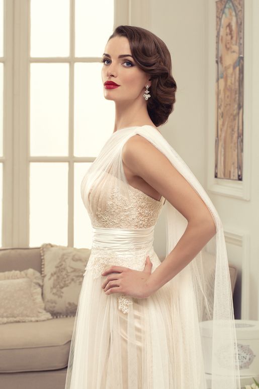 feminine gown, vintage, beautiful and retro