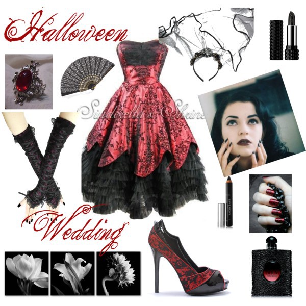 goth, gothic, Polyvore and cute