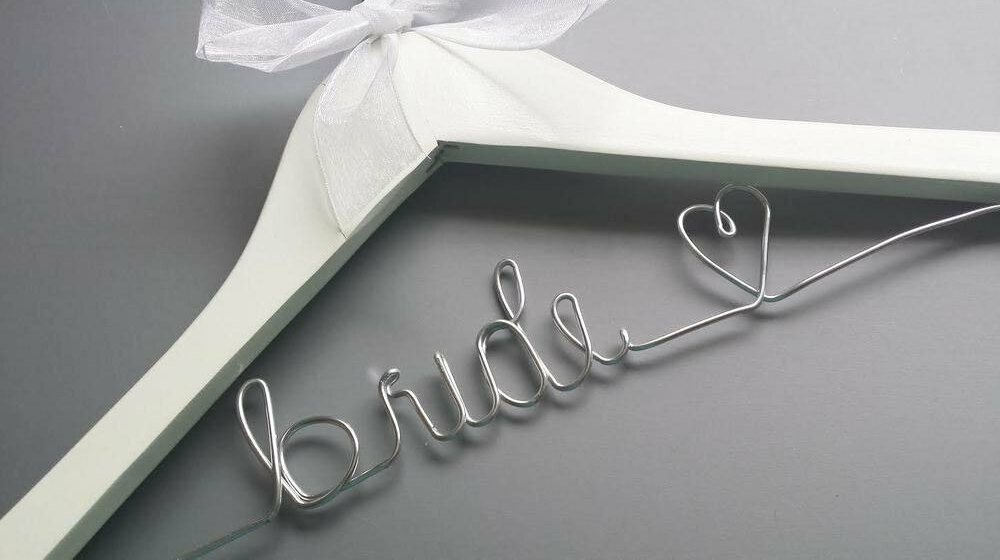 wedding dress hanger, personalized, wedding hanger and bridesmaids