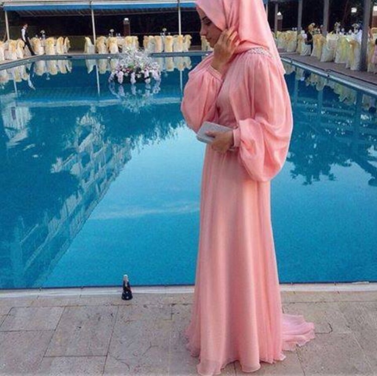 swimming pool, hijab, long dress and muslim