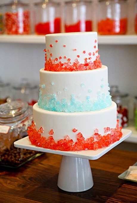 pretty, wedding day, rock candy and cake