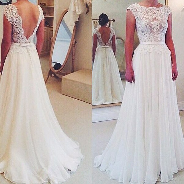 wedding dress, dress, back and Dream