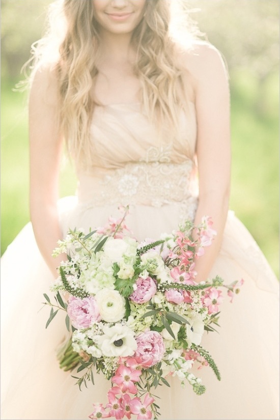 flowers, elegant, bridal and tulle