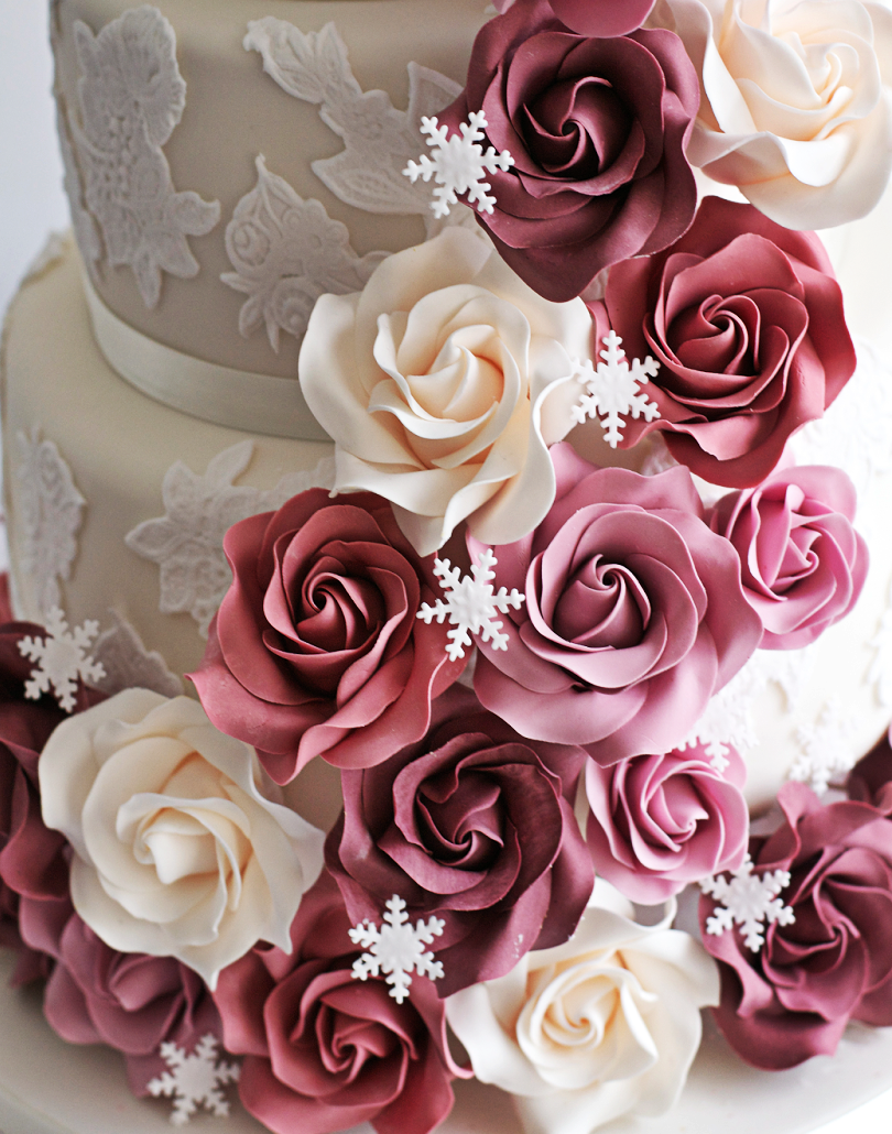 wedding cakes, canvas, winter and sweet