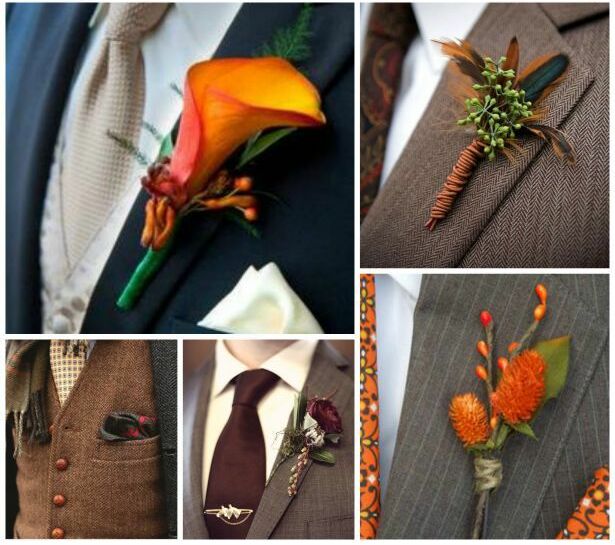 button hole, flowers, autumn and menswear