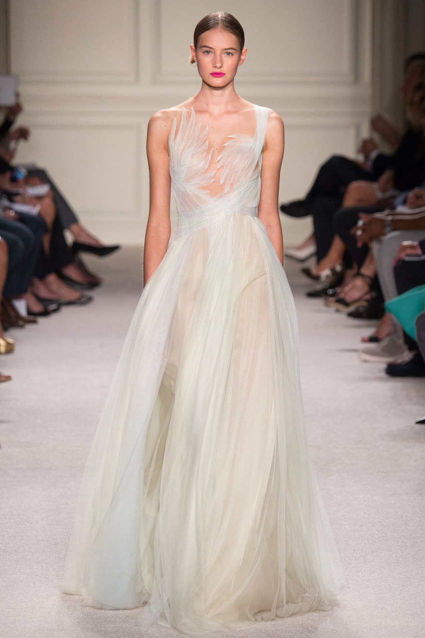 gown, model, wedding.dress and oscar de la renta