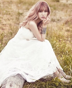 hyo sung, wedding dress and secret