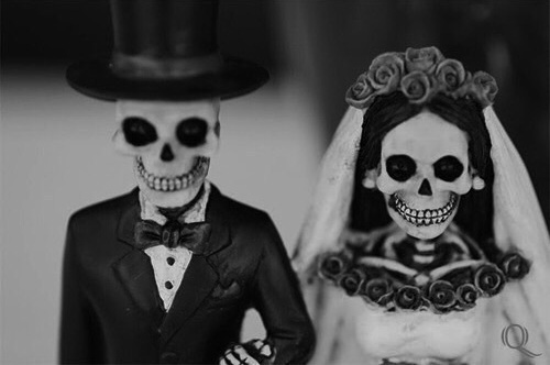 Halloween, black and white and skeleton