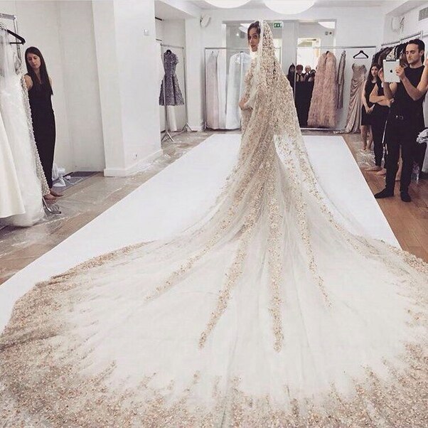 dress, back, wedding dress and fashion