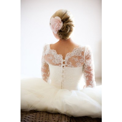 lace dress, wedding gown and lace wedding dress