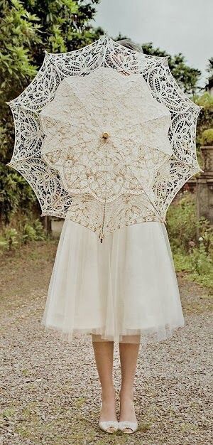white, vintage and parasol