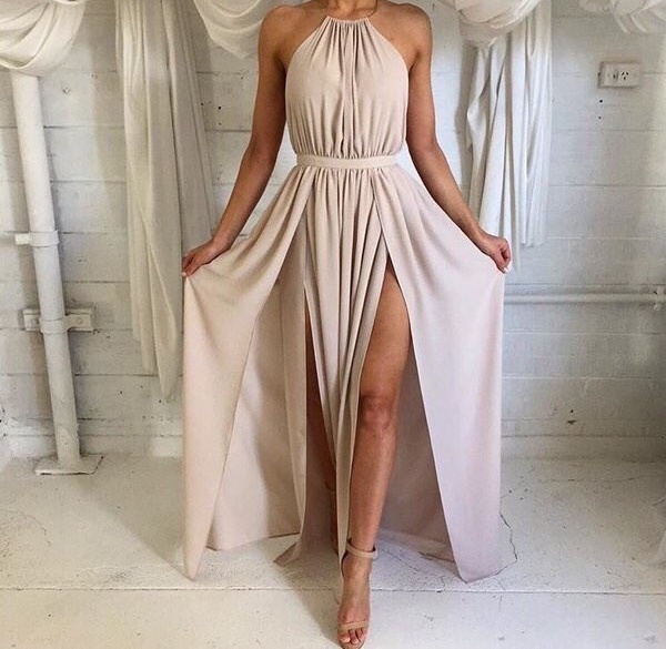 tan, love, prom dress and Prom
