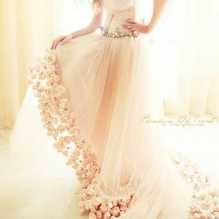 sparkly, dress and bride