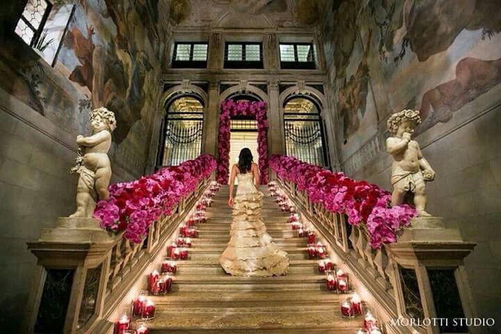 beautiful, flowers, bride and event