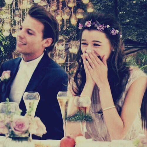 louis tomlinson, eleanor calder, wedding of louis'mum and 1d