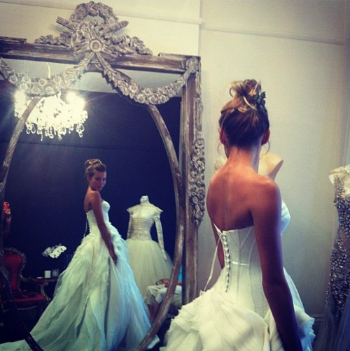 beautiful, dress, bride and vogue
