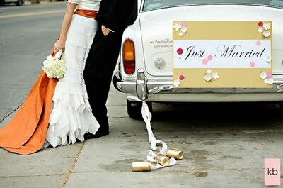 just married, brigde and groom