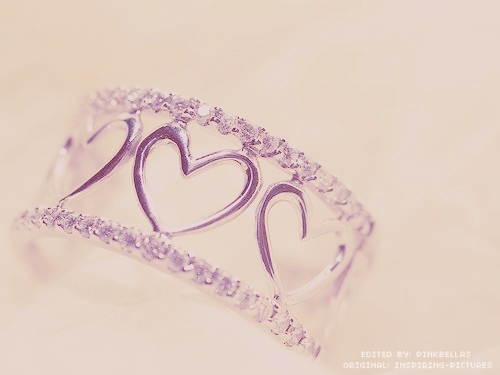 pastel, heart and ring