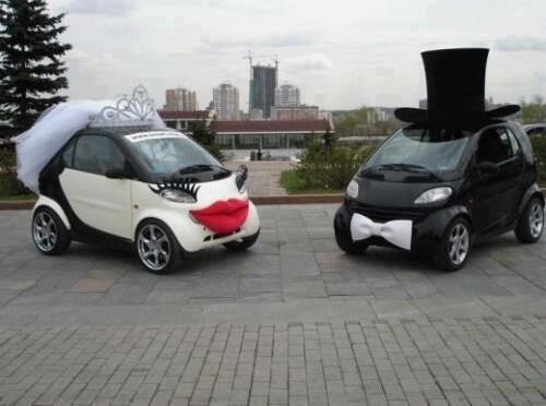 cars, street and bride
