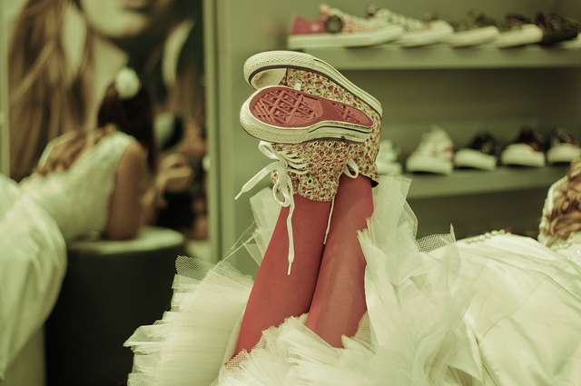 lovely, bride and white