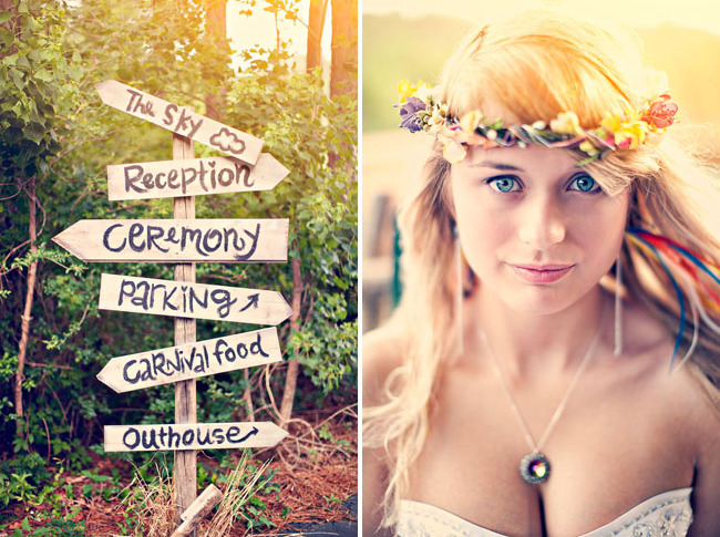 crown, flower, bride and hippie