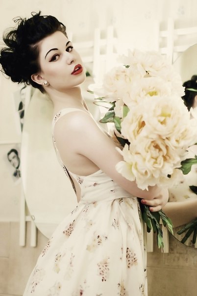 beautiful, hair and dress
