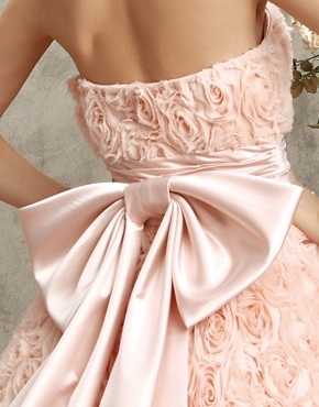 pink, beautiful and bow