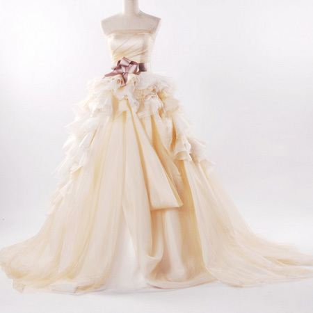 strapless wedding dress, a-line wedding dress and satin wedding dress