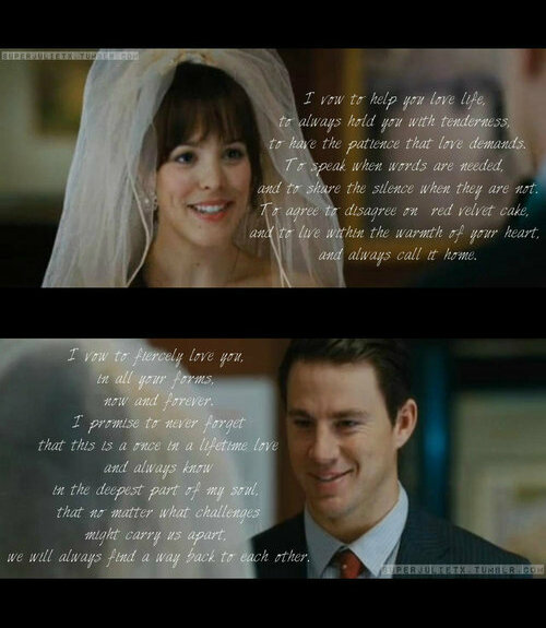 movie, the vow, quote and true love