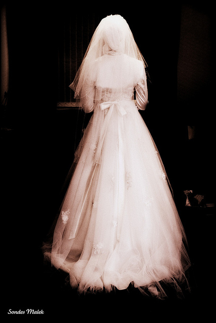 nikah, bride and hijab