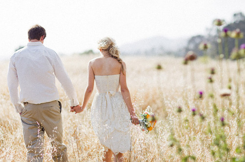 groom, engagement and holding hands