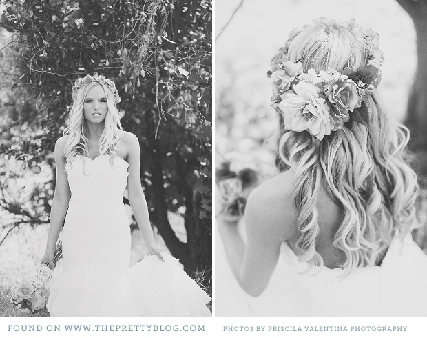 bride, nature lovers, hippie and black and white