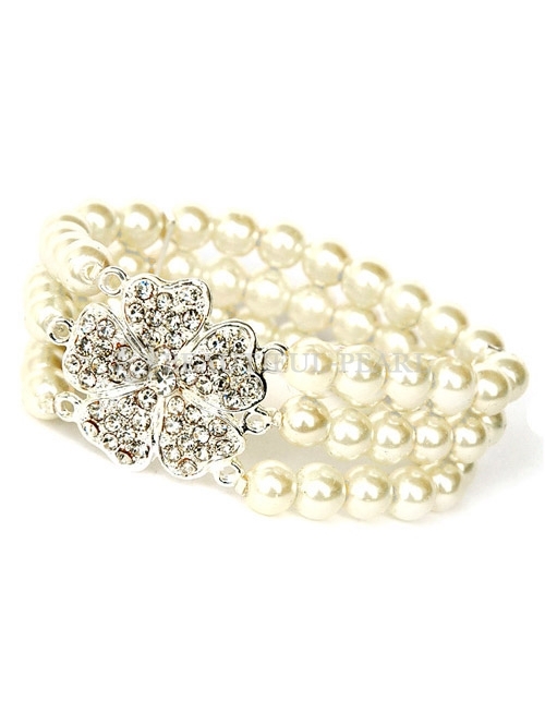 wedding jewelry, pearl brACELET, pearl bridal bracelet and fashion